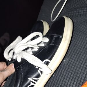 Calvin Klein Black and White Men's Sneakers